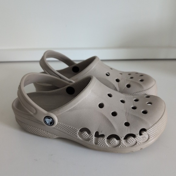 Crocs Classic Clogs Women's 8 W8 M6 Tan Light Brown Solid Moderate Wear - Picture 1 of 13